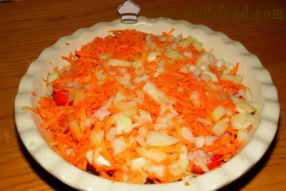 Pimientos rellenos en la dieta al horno - a cocinar pimientos rellenos con carne y arroz, con un paso a paso las fotos de la receta