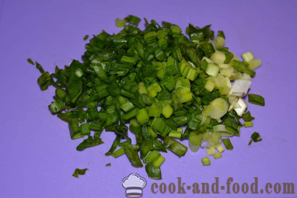 Sabrosa ensalada de alcachofas y zanahorias y cebollas verdes - cómo preparar una ensalada de alcachofas y zanahorias receta con una foto