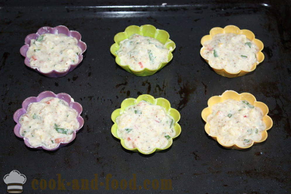 Muffins de calabacín con queso en el horno - cómo cocinar magdalenas calabacín, fotos paso a paso de la receta