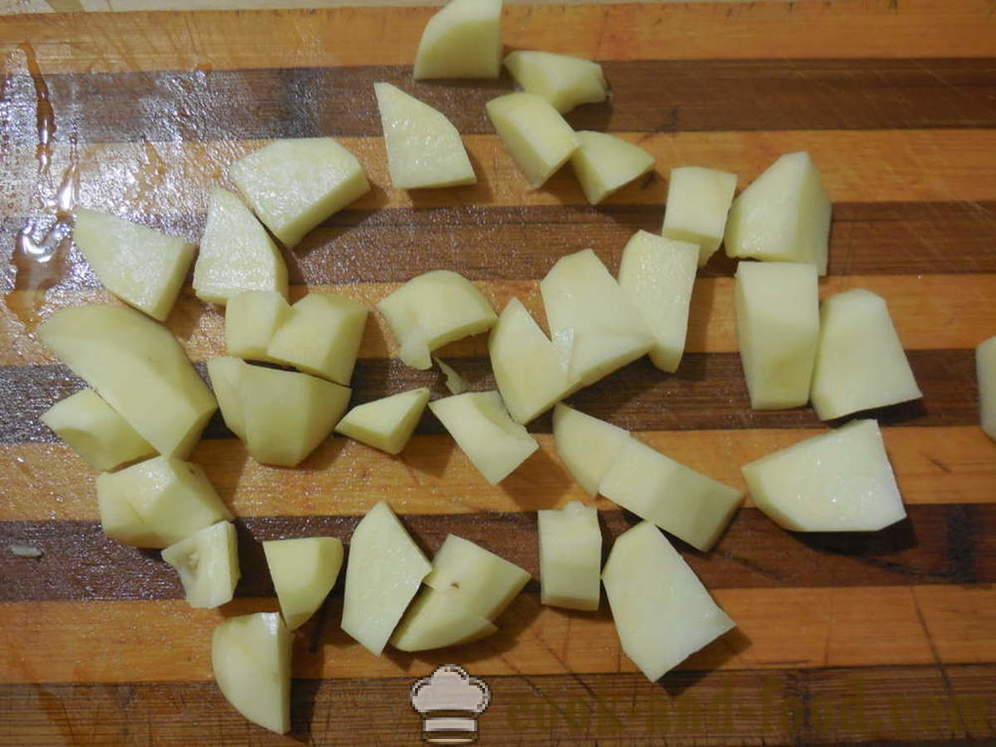 Estofado de carne y patatas - cómo cocinar un asado en el horno, con un paso a paso las fotos de la receta