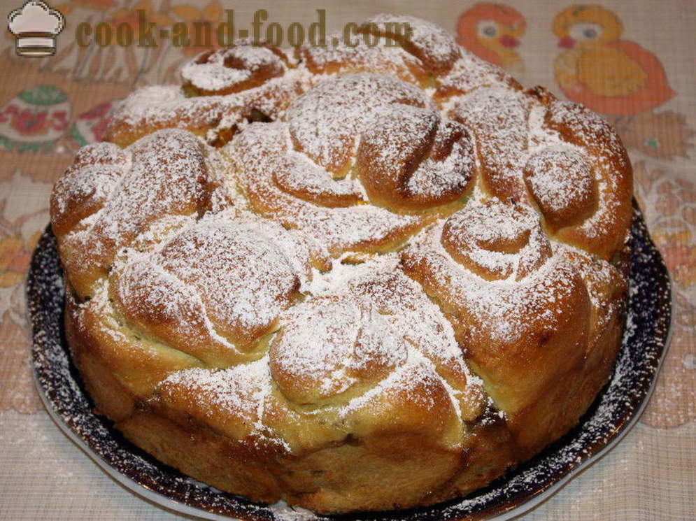Torta de levadura con calabaza-como cocinar el pastel de calabaza a pasos agigantados, con un paso a paso las fotos de la receta
