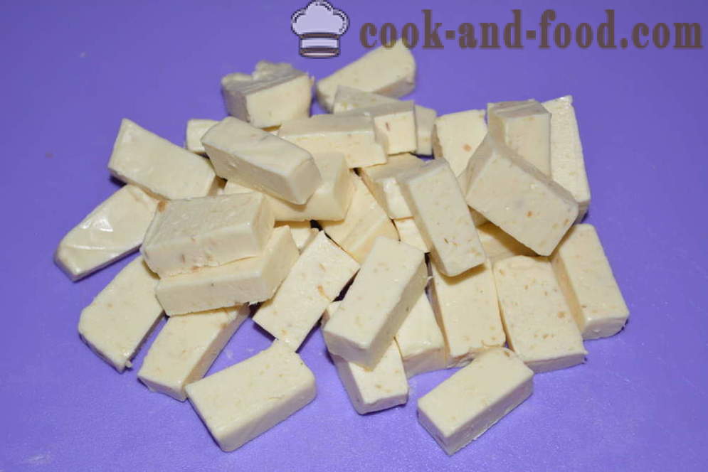 Sopa de queso con queso derretido, pasta y salchichas - cómo cocinar sopa de queso con queso fundido, un paso a paso de la receta fotos