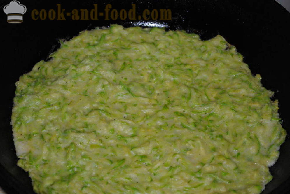 Pastel de verduras de calabacín rellenos de zanahoria, calabaza cómo cocinar un pastel, paso a paso las fotos de la receta