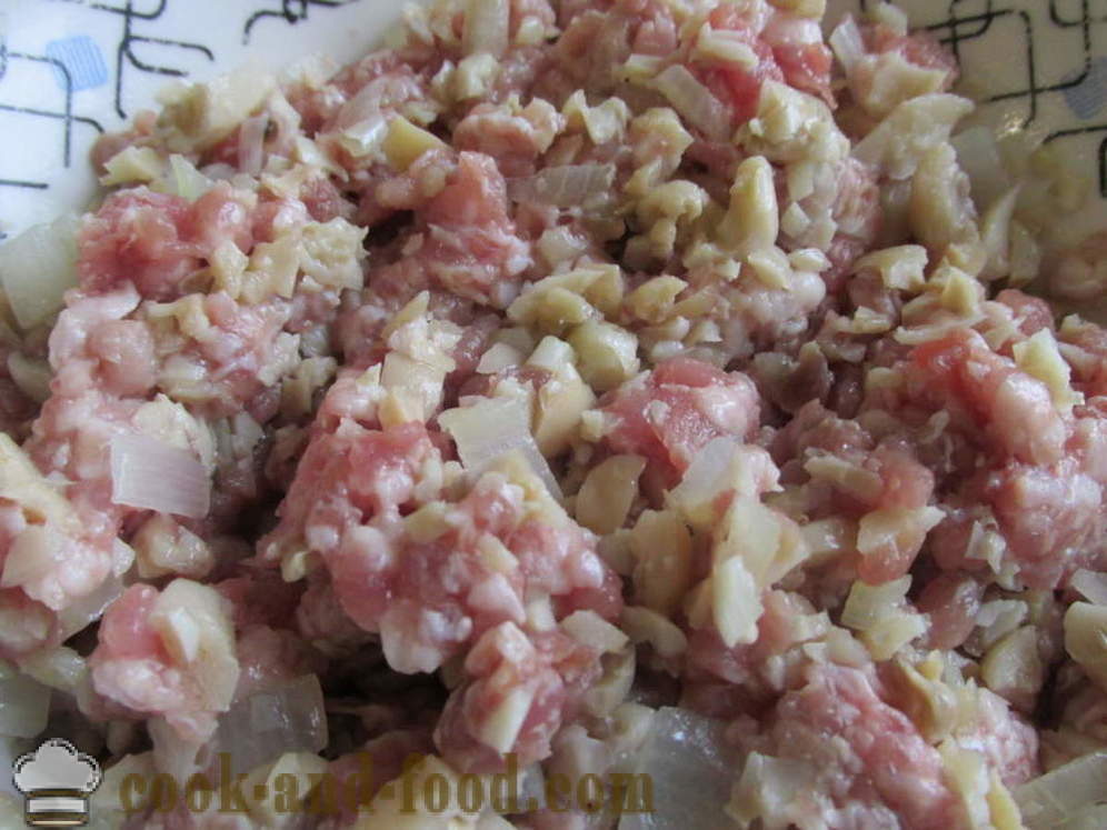 Pimientos rellenos de carne y setas - cómo cocinar los pimientos rellenos, un paso a paso de la receta fotos