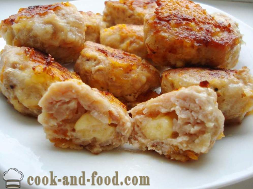 Albóndigas de pollo con queso en multivarka - cómo cocinar hamburguesas a multivarka, paso a paso las fotos de la receta