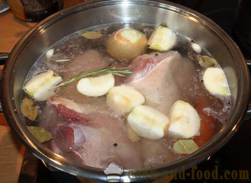 Codillo al horno o la rodilla veprevo Checa - cómo hornear Shin Checa, paso a paso las fotos de la receta