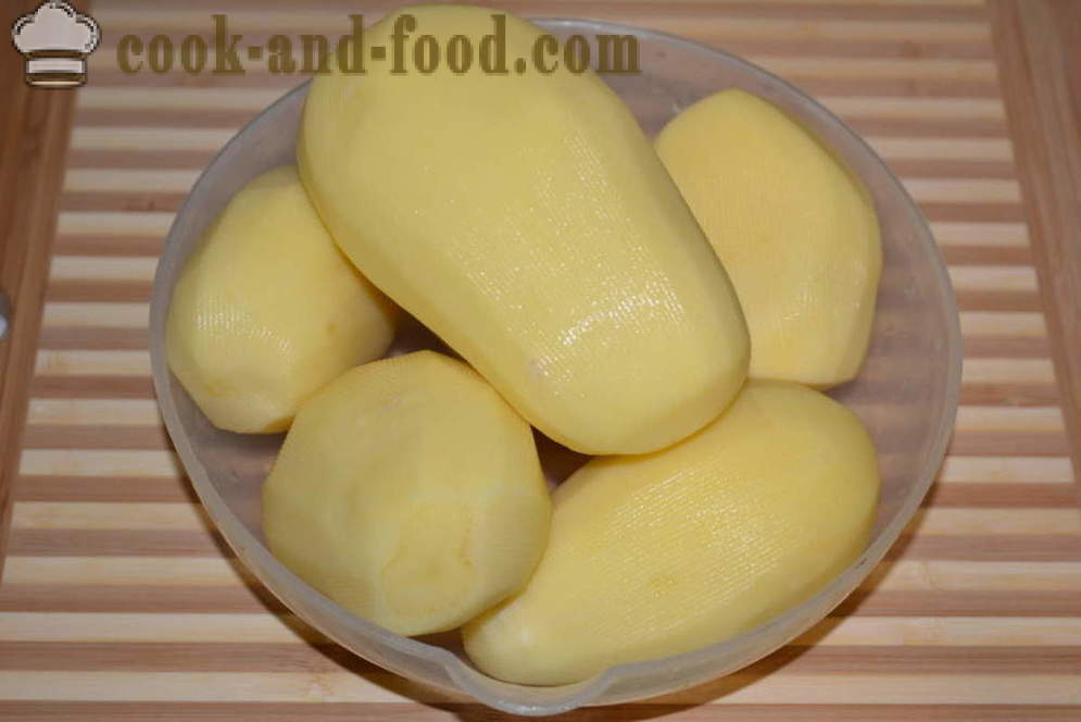 Puré de patatas con leche y la mantequilla sin grumos - cómo cocinar un delicioso puré de patatas, un paso a paso de la receta fotos