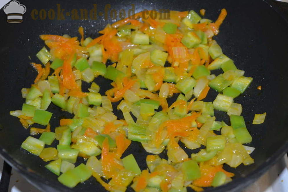 Trigo sarraceno quebradiza deliciosa con verduras en una sartén - cómo cocinar el trigo sarraceno con verduras, un paso a paso de la receta fotos