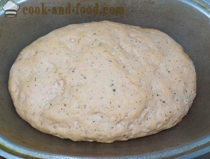 Pan italiano hecho en casa con tomate - cómo hacer pan en casa, paso a paso la receta para el pan hecho en casa con fotos