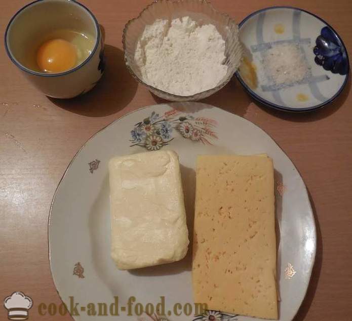 Galletas saladas con queso en el horno - cómo hacer galletas de queso, receta con foto