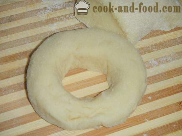 Donuts caseros del aire de queso fundido - cómo cocinar buñuelos de aire, un paso a paso de la receta fotos