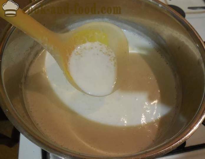 Cómo cocinar el cereal de trigo con leche - paso a paso las fotos de la receta