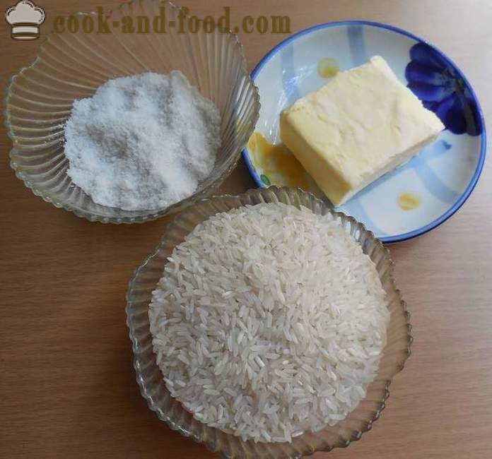 Cómo cocinar guarnición de arroz crujiente en una sartén correctamente - la forma de preparar el arroz en el agua - un paso a paso de la receta fotos