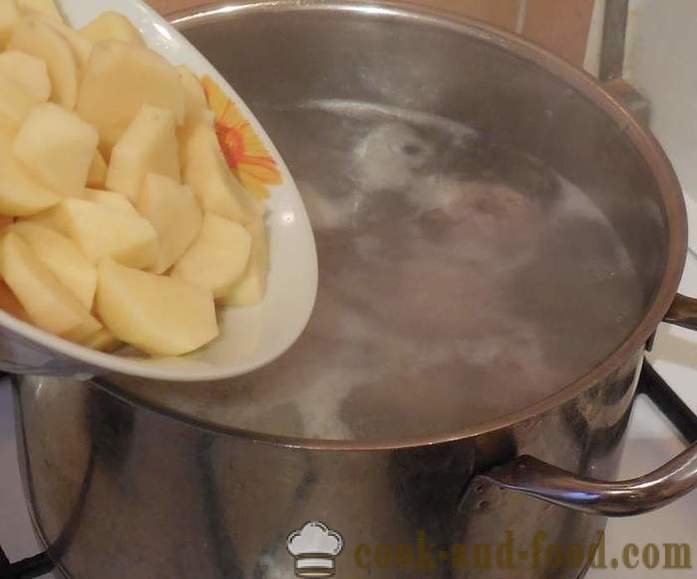 Sopa con albóndigas de carne picada y sémola - cómo cocinar sopa y albóndigas - un paso a paso de la receta fotos