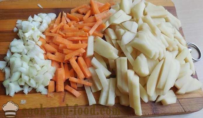 Sopa de verduras con albóndigas - cómo cocinar sopa con albóndigas - receta de la abuela con fotos paso a paso