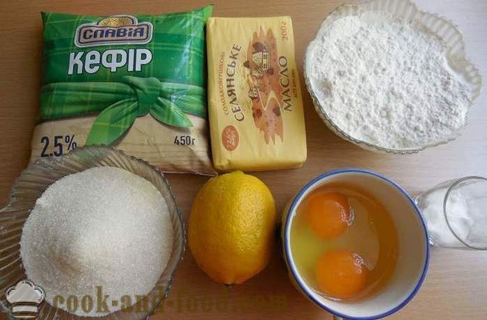 Pastel de Pascua de limón sin levadura multivarka - sencilla receta paso a paso con fotos en la torta de yogur
