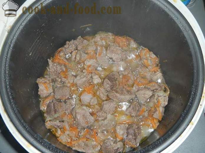Gulash de cerdo deliciosa en multivarka salsa o carne de cerdo - un paso a paso la receta con fotos cómo cocinar gulash de cerdo