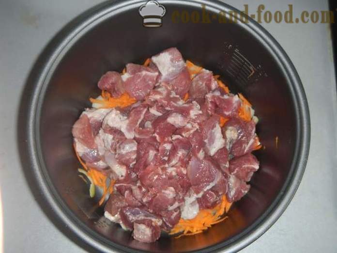 Gulash de cerdo deliciosa en multivarka salsa o carne de cerdo - un paso a paso la receta con fotos cómo cocinar gulash de cerdo