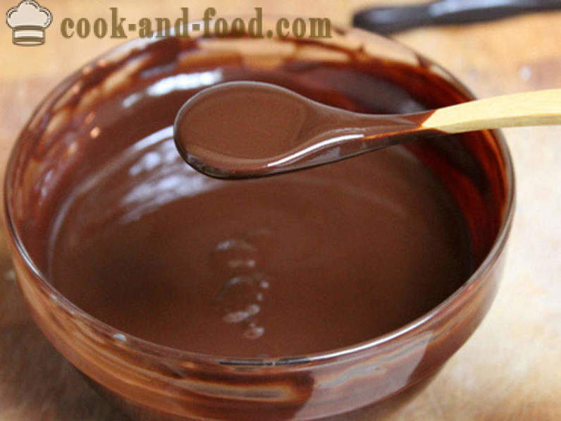 Glaseado de chocolate cremoso de cacao, azúcar y leche - cómo hacer una cobertura de chocolate de la receta de cacao con vídeo