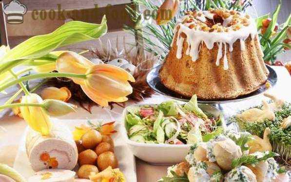 Tradiciones culinarias y costumbres de Pascua - vector de Pascua en la tradición eslava ortodoxa