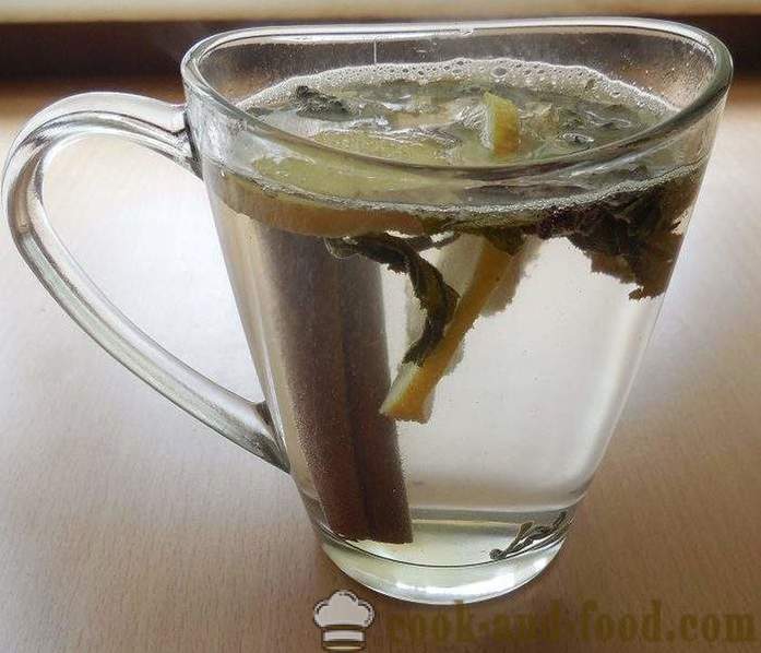 El té verde con jengibre, limón, miel y especias - cómo preparar la receta té de jengibre con fotos.