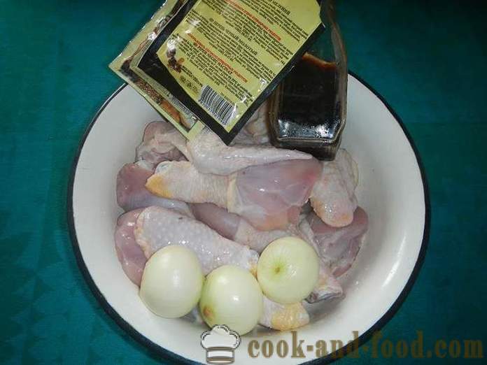 Pollo asado a la parrilla - lo delicioso pollo asado a la parrilla, la receta con una foto.