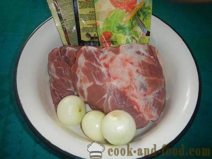 Jugosa carne de cerdo a la parrilla - cómo marinar la carne para brochetas, barbacoa, a la parrilla o freír en la receta parrilla con fotos.