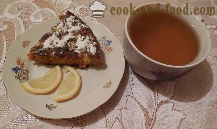 Pastel de alforfón dulce en multivarka - cómo cocinar un pastel en multivarka, paso a paso la receta con fotos.
