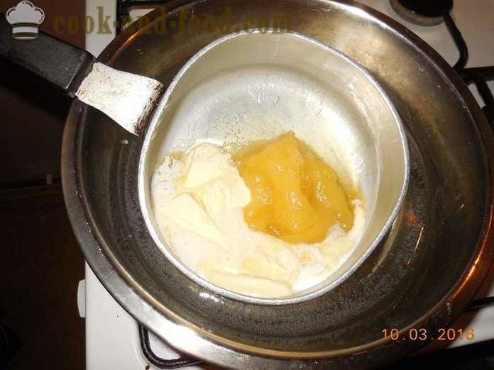Pasteles de miel con glaseado de limón - Cómo cocinar pasteles de miel en multivarka receta con fotos.