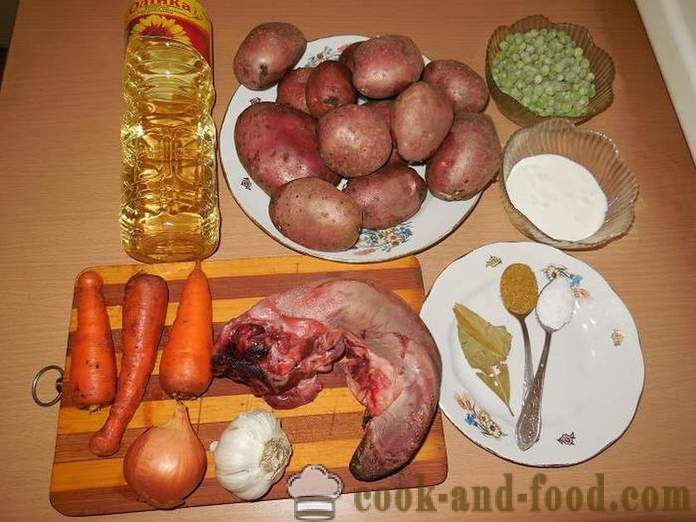 Menestra de verduras en multivarka, con carne y patatas - cómo cocinar estofado de carne en multivarka, paso a paso la receta con fotos.