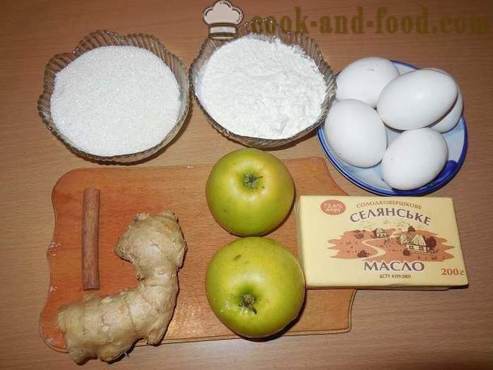 Tarta de manzana enorme en multivarka con canela y jengibre - cómo hacer un pastel de manzana en multivarka, paso a paso la receta con fotos.