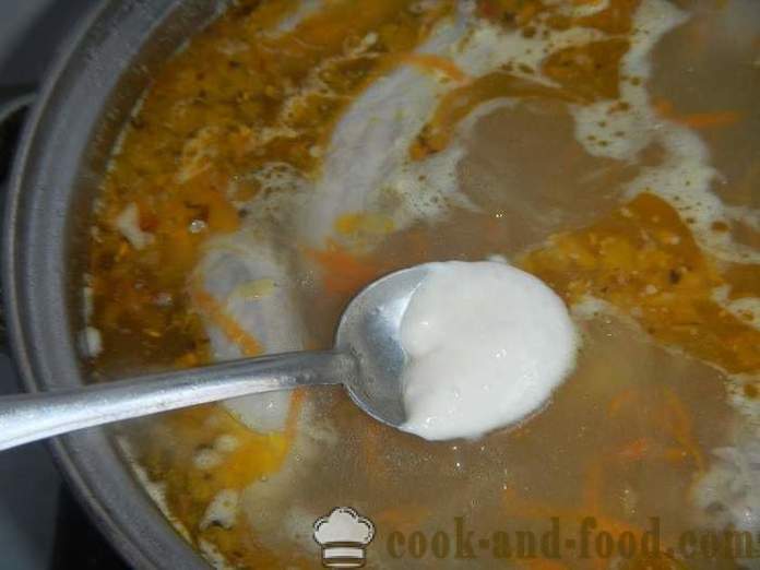 Sopa con albóndigas y pollo - Cómo hacer bolas de masa para la sopa, un paso a paso de la receta fotos