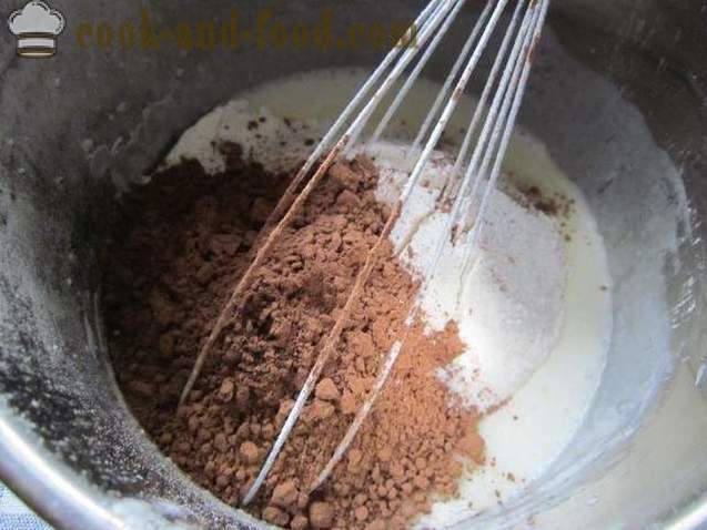Bizcocho de chocolate con kéfir, una receta sencilla - cómo hacer un pastel con kéfir y sin huevos (fotos de la receta)
