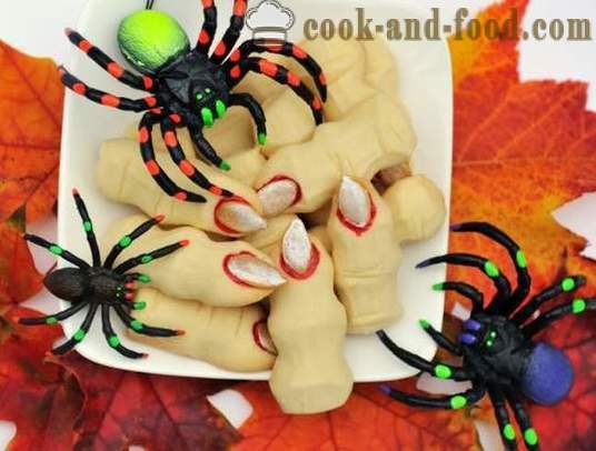 Postres y tortas para Halloween - Dedos brujas galletas y otros dulces con sus propias manos, recetas de repostería sencillas