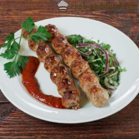 Kebab receta en el Cáucaso