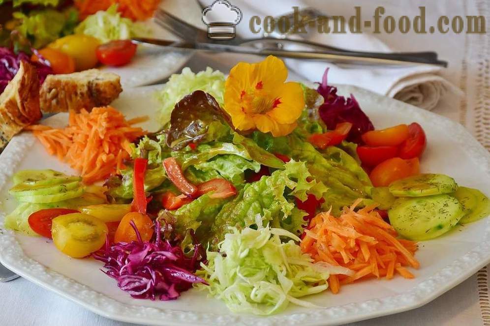 Recetas de ensalada de verduras bajo en calorías