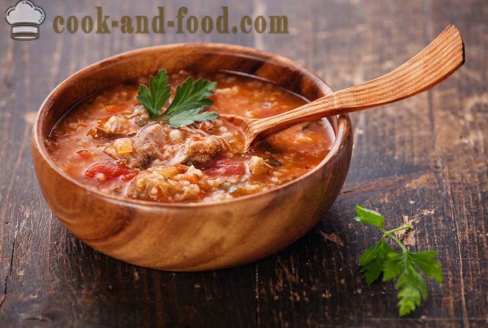 La receta de sopa caliente kharcho - recetas video en el país