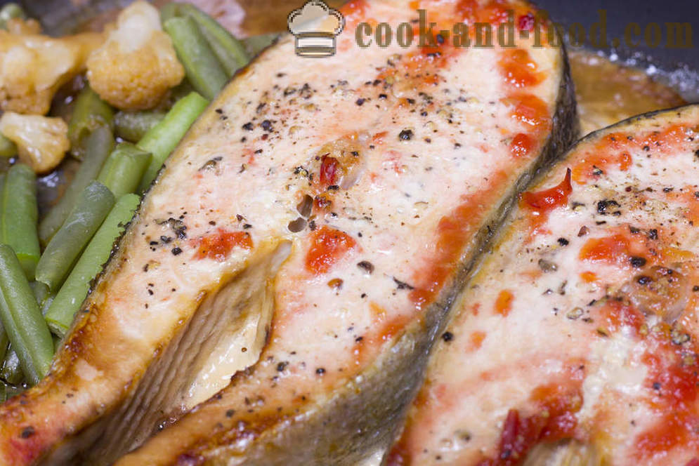 Recetas para los filetes de salmón en el horno - Recetas de video en el país
