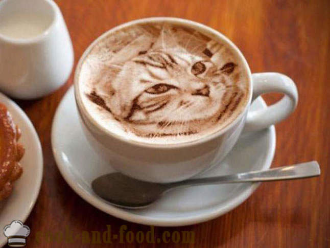 Dibujos de café: café con leche arte de la pintura