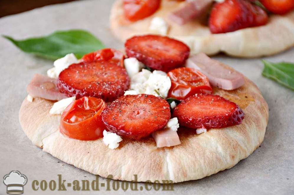 Pizza, sopa y pastel con fresas para el almuerzo - recetas video en el país