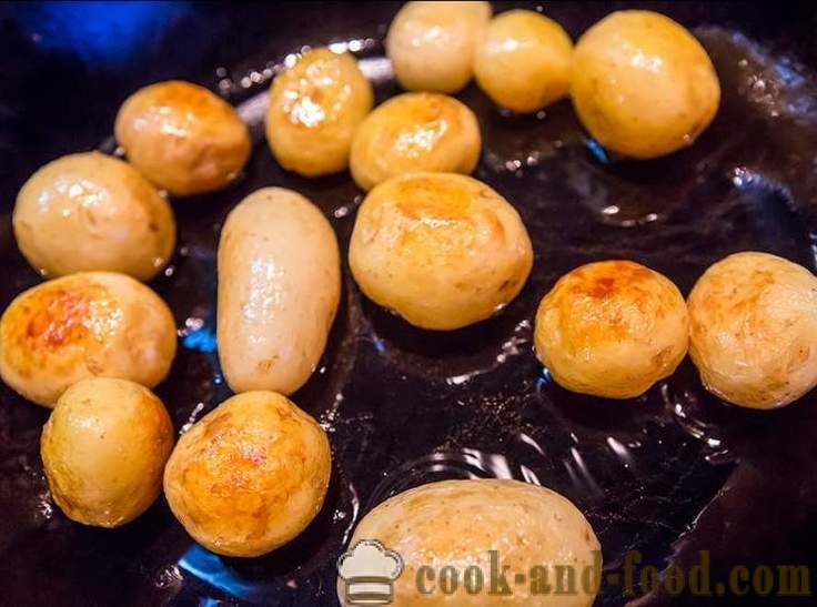 Cena de licenciatura: tres para los platos originales patatas nuevas - recetas video en el país