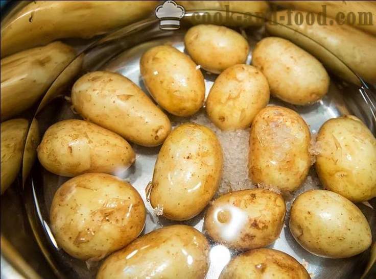 Cena de licenciatura: tres para los platos originales patatas nuevas - recetas video en el país
